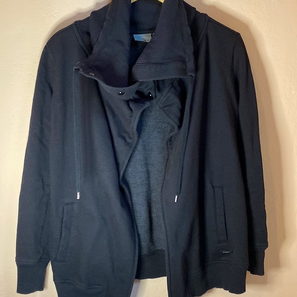 ATHLETA black Long Sleeve WRAPPER'S DELIGHT WRAP JACKET Cardigan xxs - Picture 3 of 10